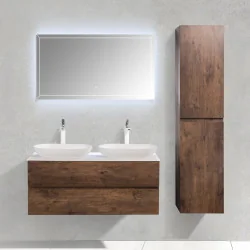 Ensemble Singapour 120 cm | Chêne foncé
