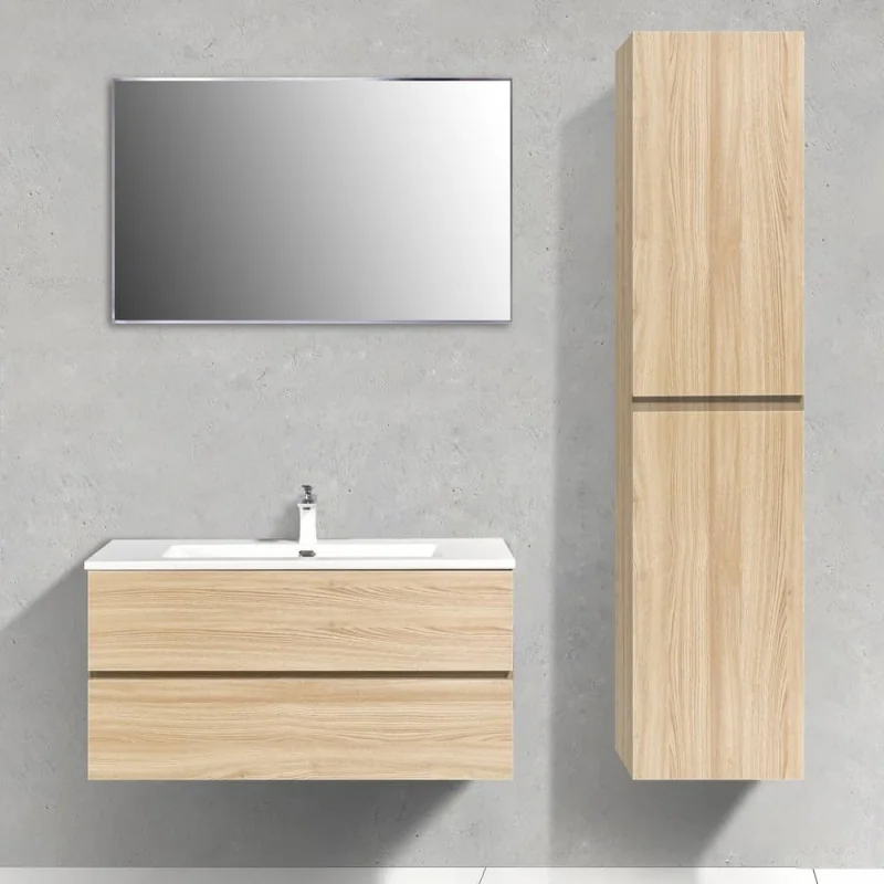 Ensemble salle de bain Trinité 100 cm | Chêne clair