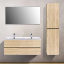 Ensemble salle de bain 120 cm | Chêne clair