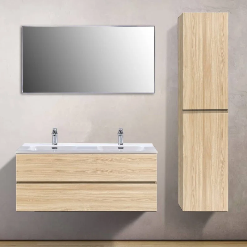 Ensemble salle de bain 120 cm | Chêne clair