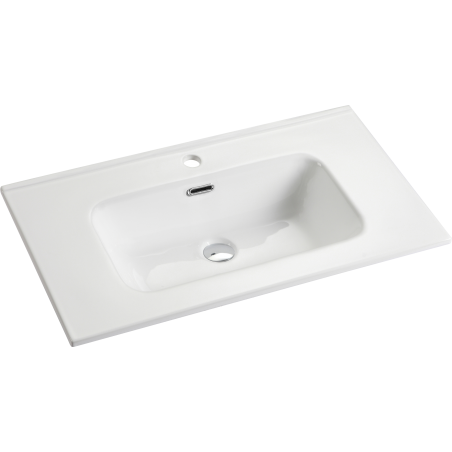 Vasque céramique 80cm Blanc brillant | simple vasque Vasque céramique 80cm Blanc brillant | simple vasque