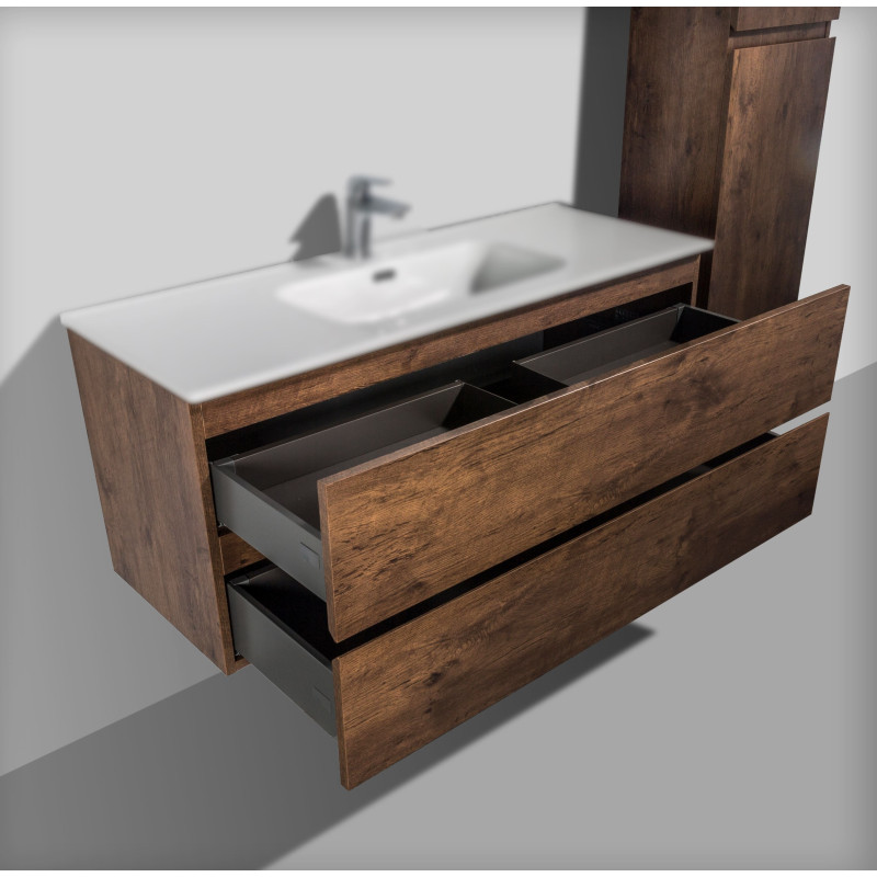 Meuble sous vasque bois salle de bain - 120 x 50 cm - Le Meuble Du