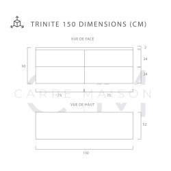 Ensemble Trinité 150 cm | Blanc