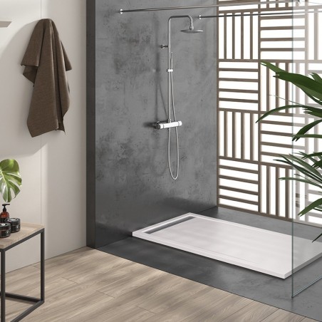 Receveur Duplach Stone CACH Blanc Receveur Duplach Stone CACH Blanc