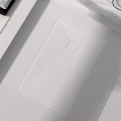 Receveur Duplach Stone HIDDEN Blanc