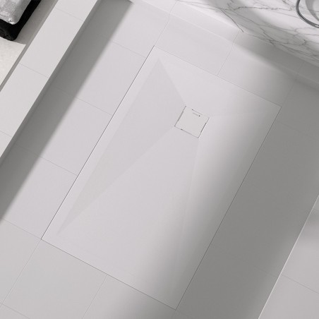 Receveur Duplach Stone HIDDEN Blanc Receveur Duplach Stone HIDDEN Blanc