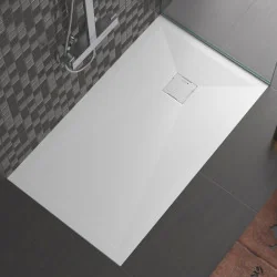 Receveur Duplach Stone HIDDEN Blanc