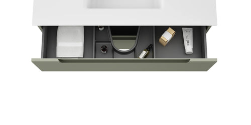 Ensemble KYOTO 100 vasque à poser | Gris olive VISOBATH