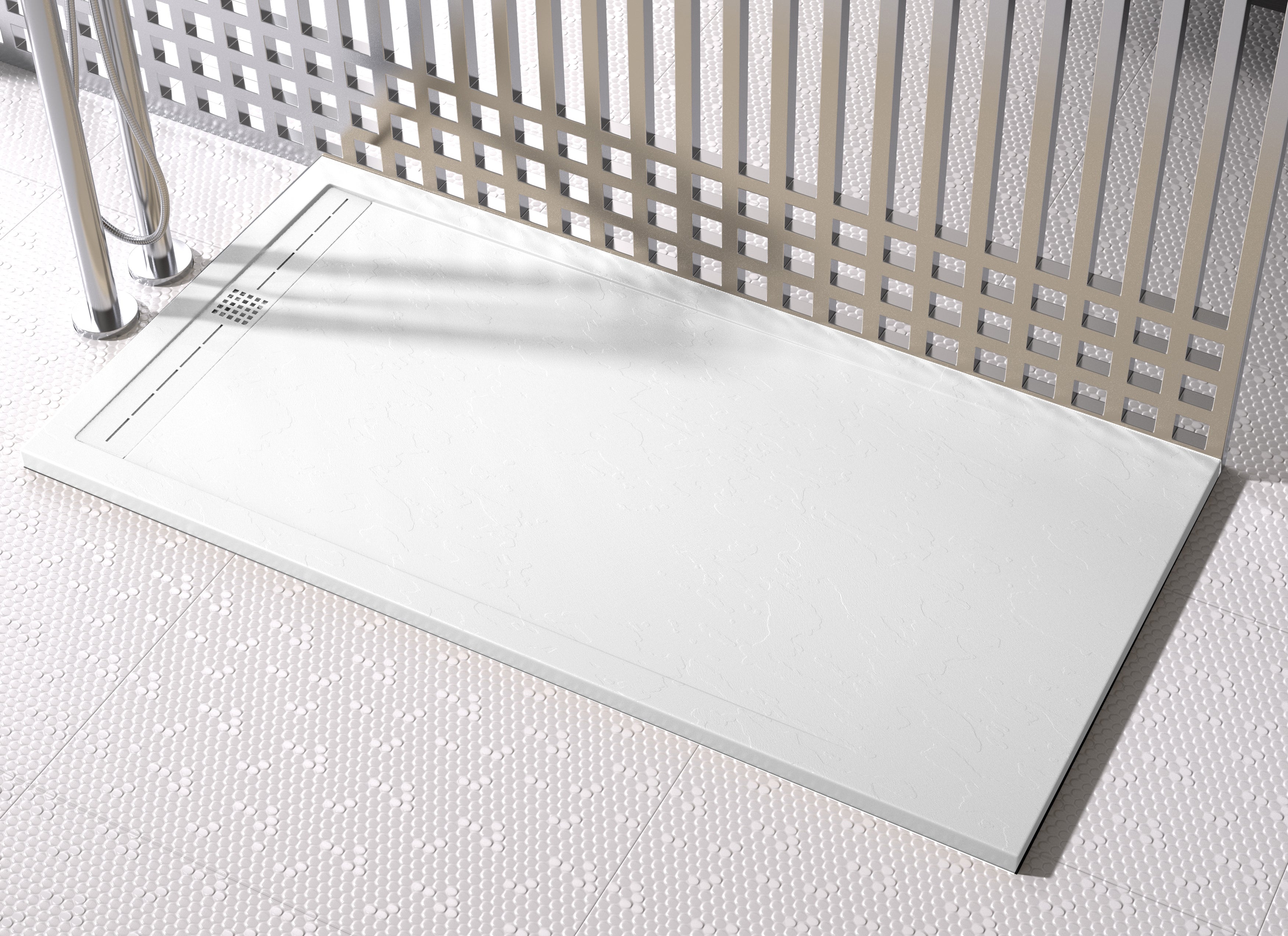 Receveur de douche CACH Ardoise | Blanc Duplach