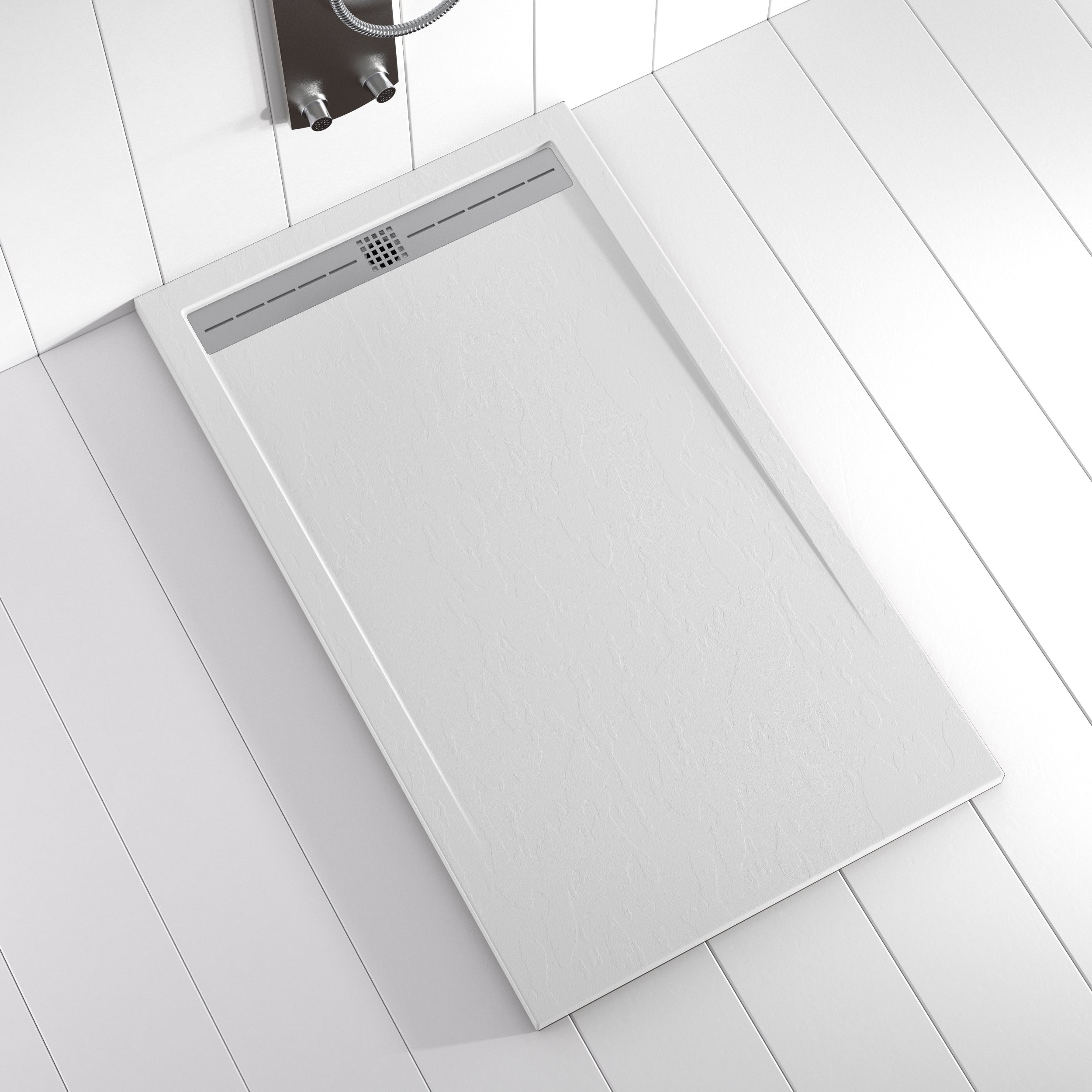 Receveur de douche CACH Ardoise | Blanc Duplach