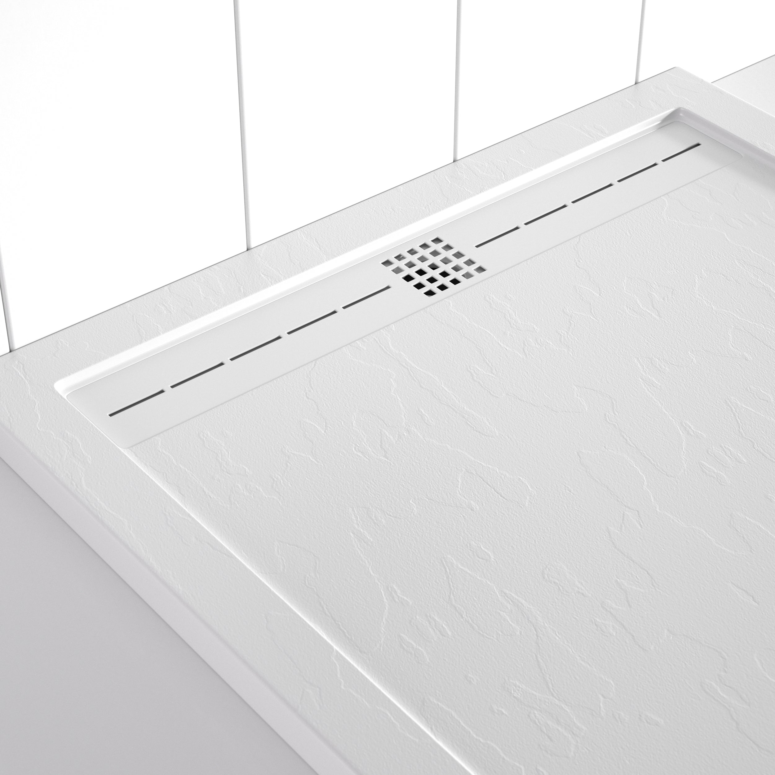 Receveur de douche CACH Ardoise | Blanc Duplach