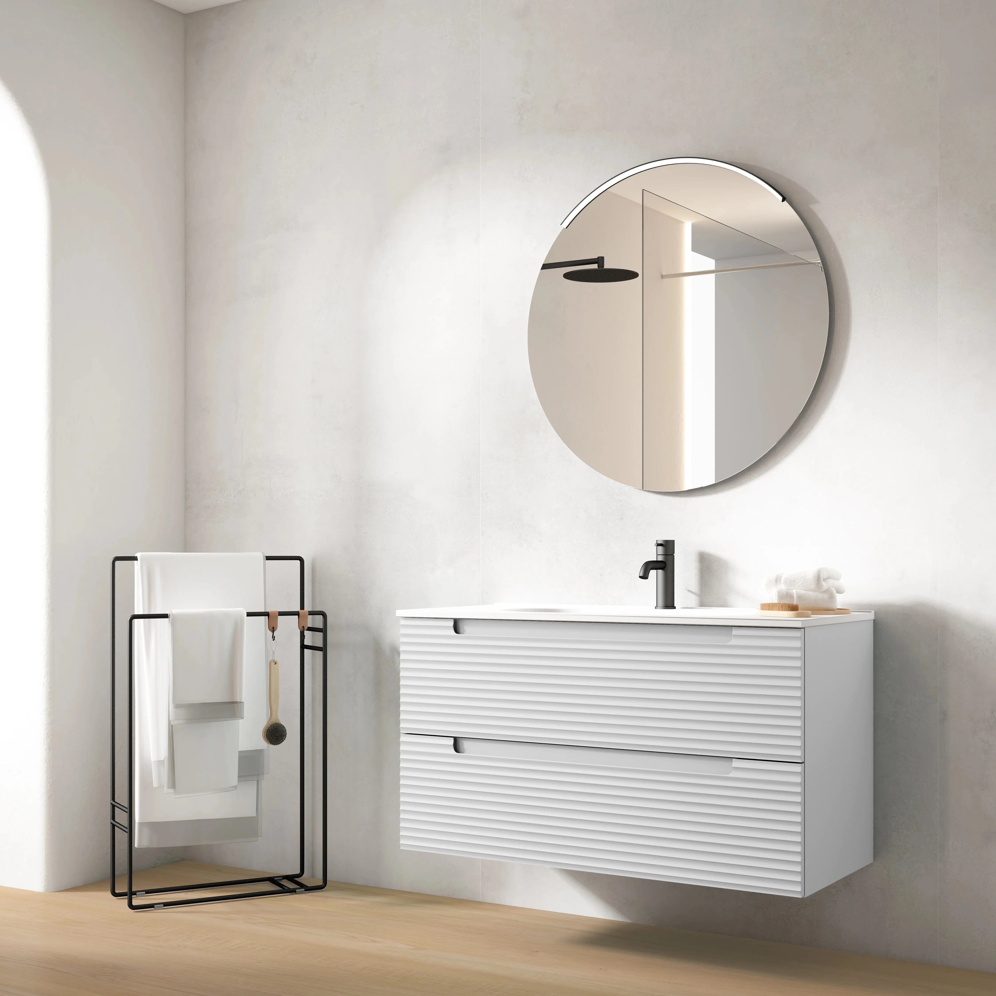 Ensemble KYOTO 100cm | Blanc VISOBATH