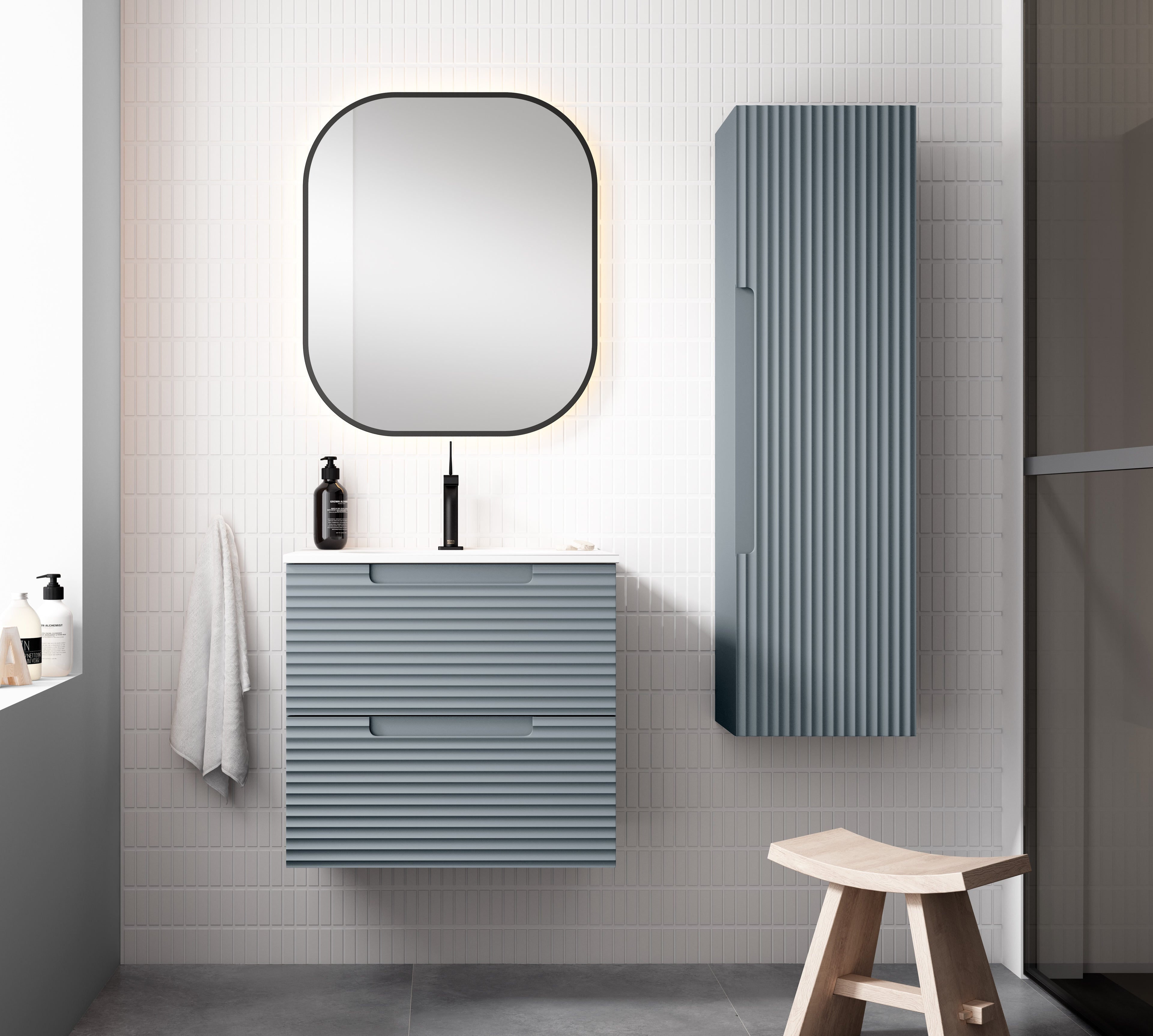 Ensemble KYOTO 60cm | Bleu mineral VISOBATH