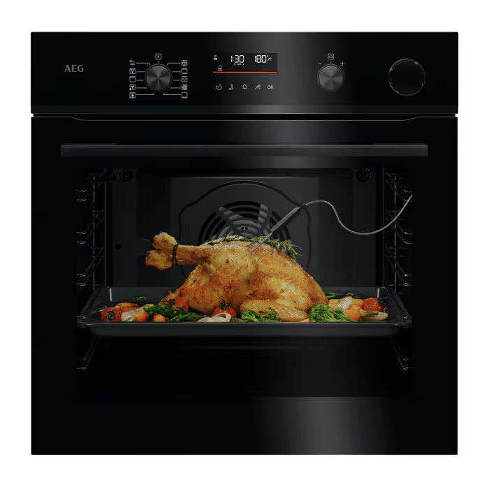 Four encastrable pyrolyse avec vapeur 60 cm NBR6P511SB | AEG AEG
