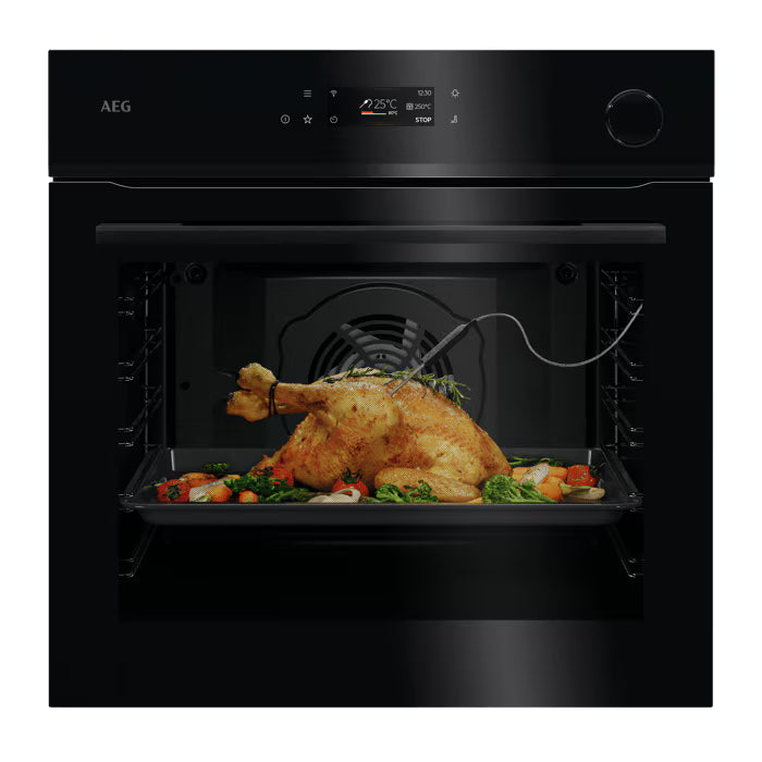Four encastrable pyrolyse avec vapeur 60 cm NBR7P621SB | AEG AEG