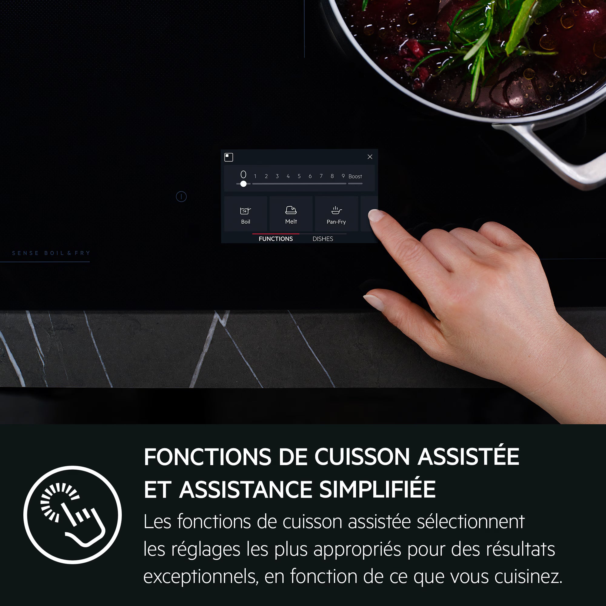 Plaque de cuisson induction 80cm NIG85M30AB AEG