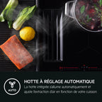 Plaque induction avec hotte intégrée 70 cm AEG TCH74B01CB AEG