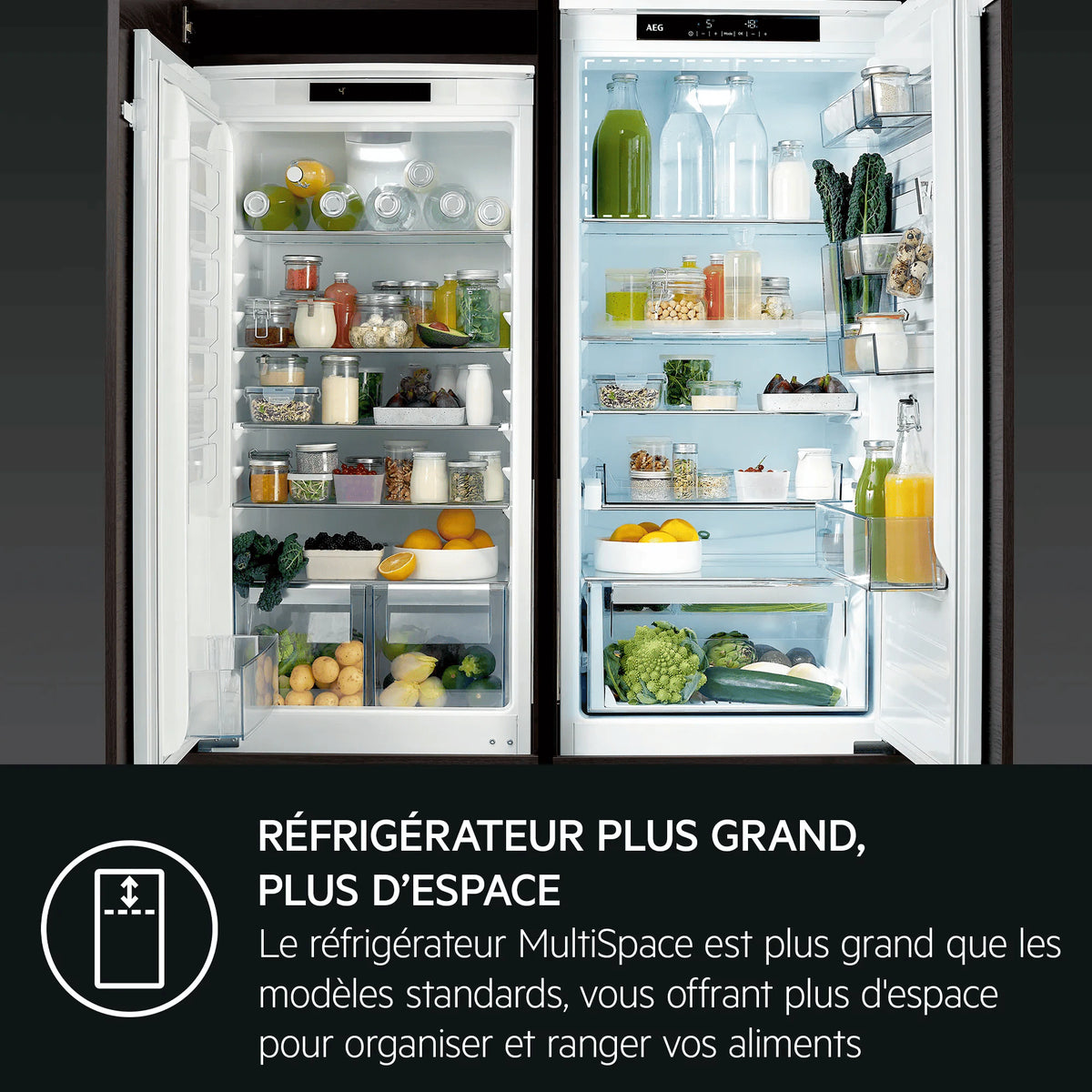 Réfrigérateur Encastrable 177.2 cm TF6DS181ES | AEG Carre maison
