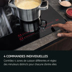 Plaque induction avec hotte intégrée 80 cm AEG TCH84CB03CB AEG