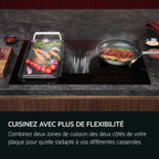 Plaque induction avec hotte intégrée 80 cm AEG TH84CC23CB AEG
