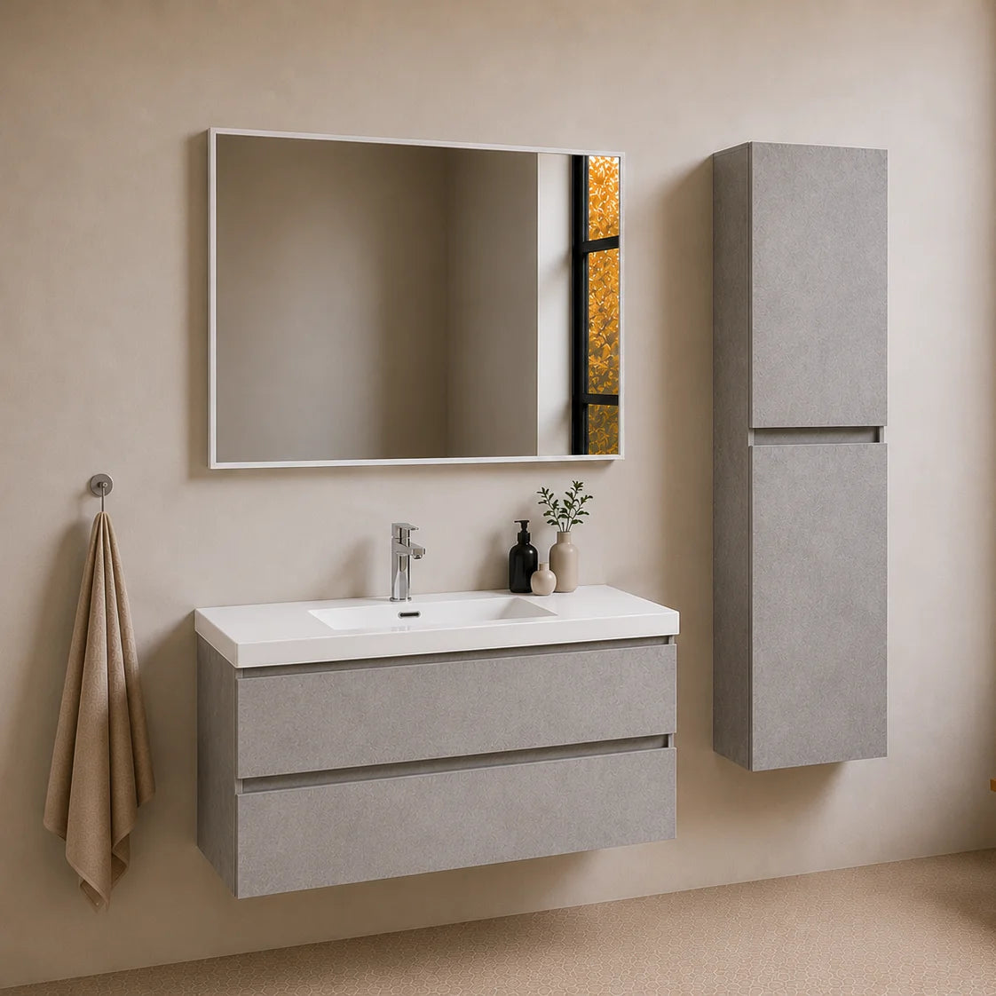 Ensemble Trinité 100 cm | Béton Carre maison