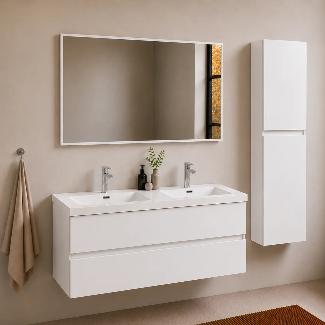 Ensemble Trinité 120 cm | Blanc Carre maison
