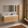 Ensemble Trinité 150 cm | Chêne naturel Carre maison