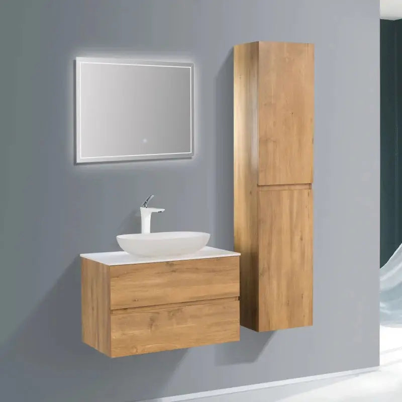 Ensemble Singapour 80 cm | Chêne naturel Carre maison