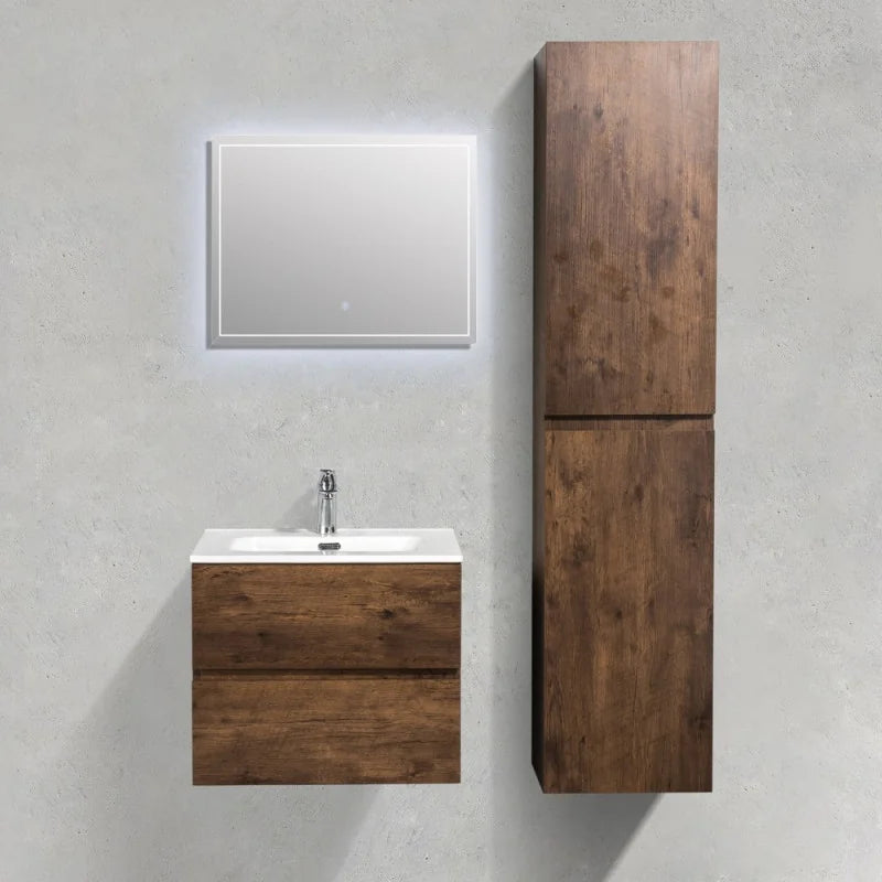 Ensemble Trinité 60 cm | Chêne foncé Carre maison