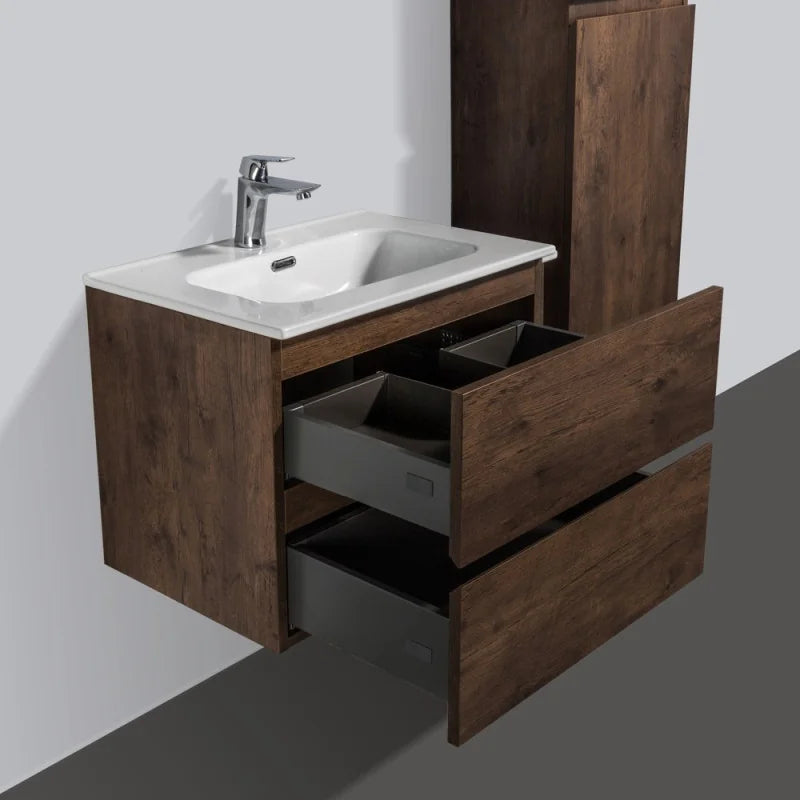Ensemble Trinité 60 cm | Chêne foncé Carre maison