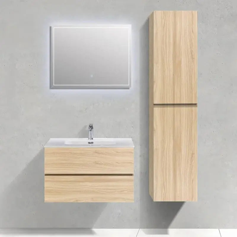 Ensemble Trinité 80 cm | Chêne clair Carre maison