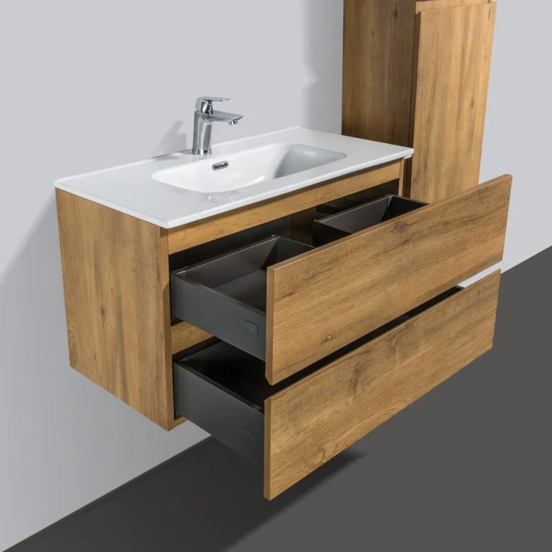 Ensemble Trinité 80 cm | Chêne naturel Carre maison