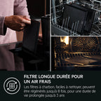 Plaque induction avec hotte intégrée 70 cm AEG TH74CB03FZ AEG