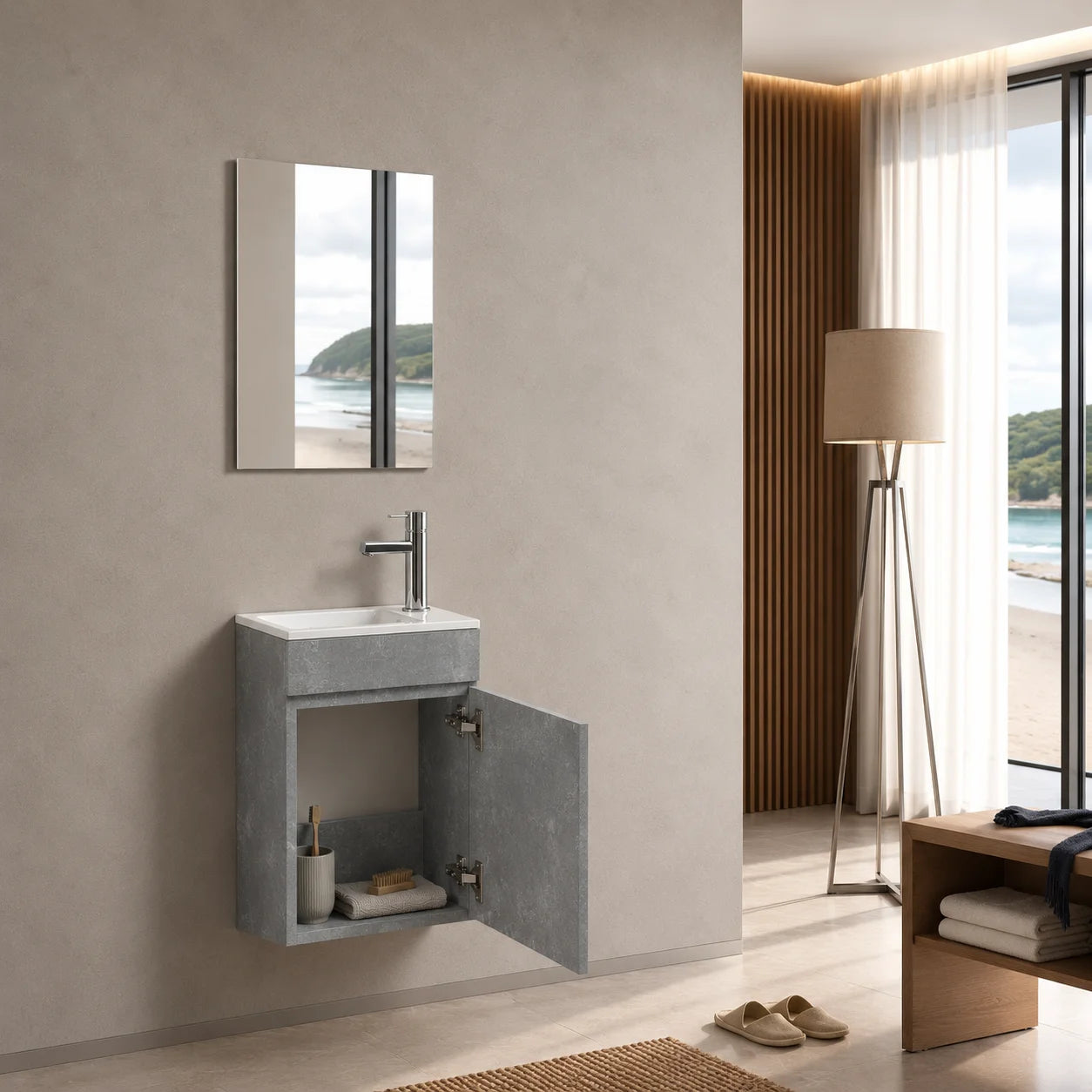 Lave-mains Trinité 40cm | Béton Carre maison