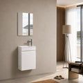 Lave-mains Trinité 40cm | Blanc brillant Carre maison