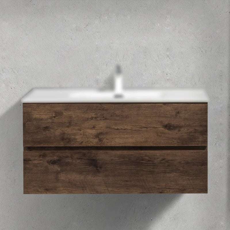 Meuble Trinité 100 cm | Chêne foncé Carre maison