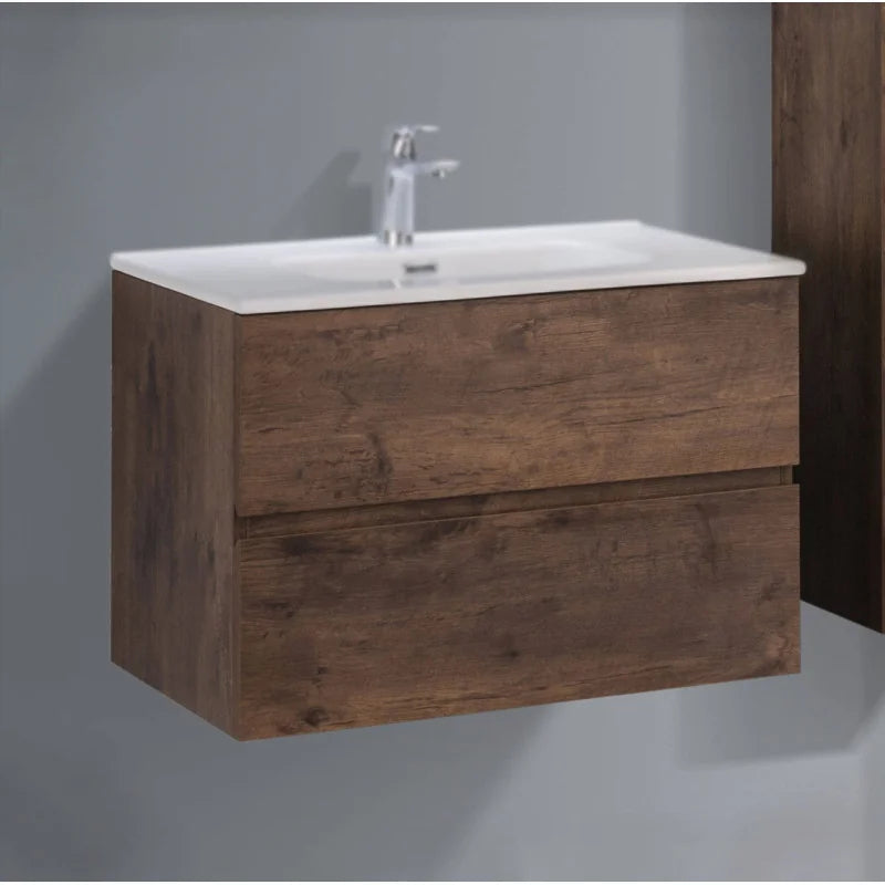 Meuble Trinité 80cm | Chêne foncé Carre maison