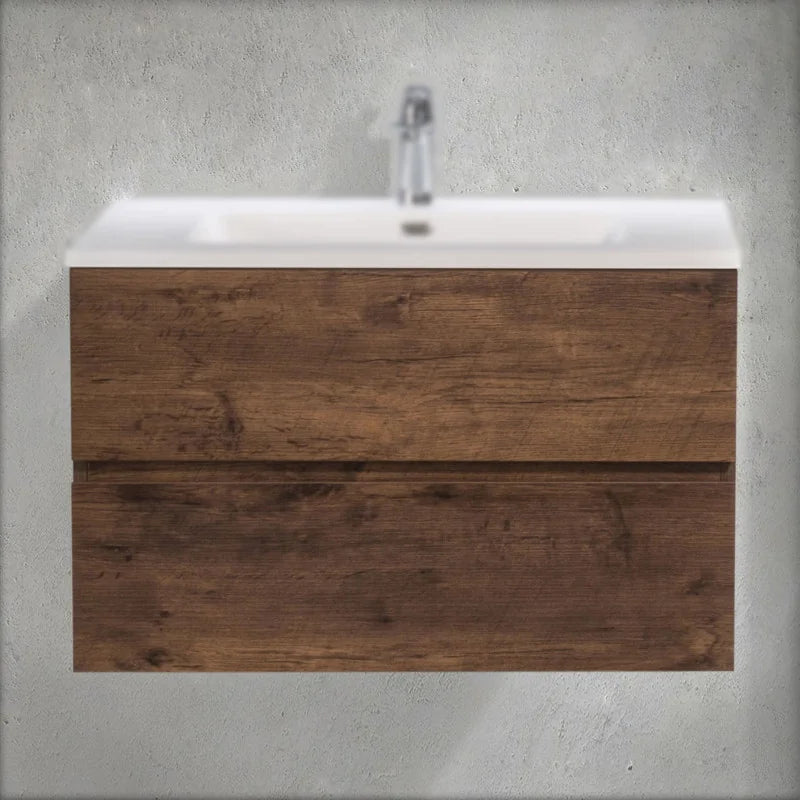 Meuble Trinité 80cm | Chêne foncé Carre maison