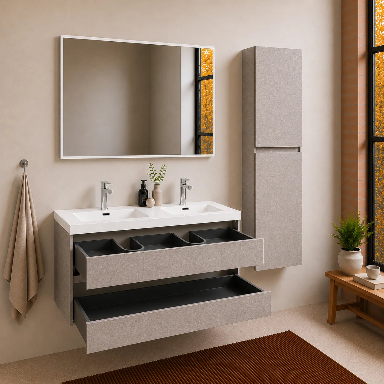 Ensemble Trinité 120 cm | Béton Carre maison