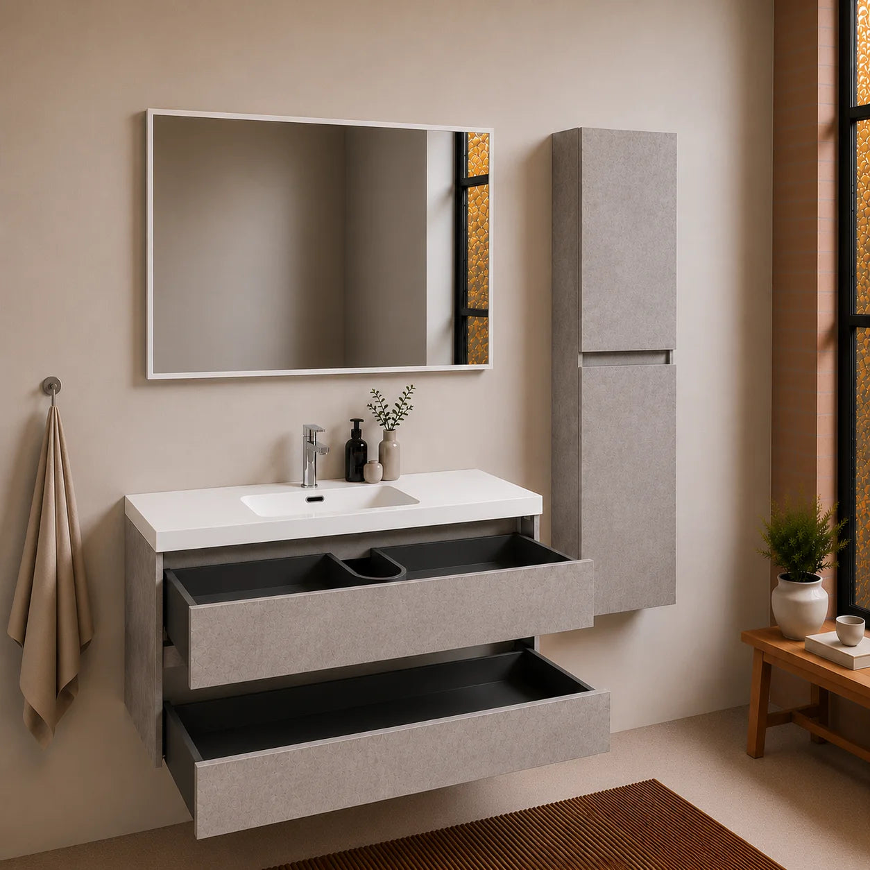 Ensemble Trinité 120 cm | Béton Carre maison